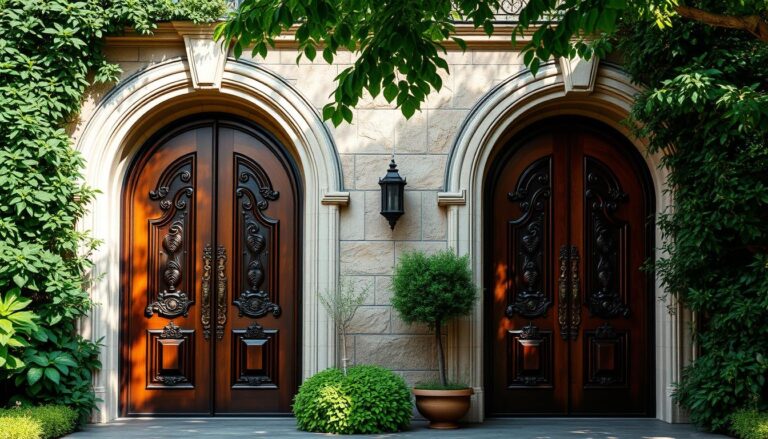 arched exterior doors