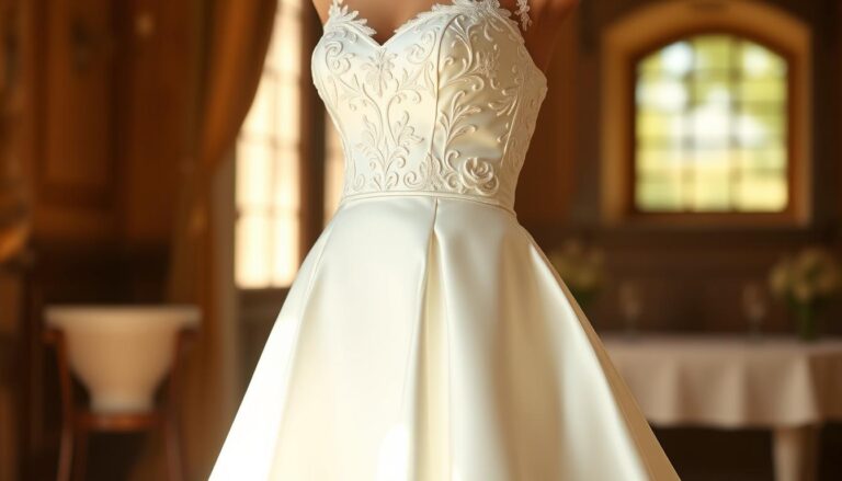 fit and flare wedding dress