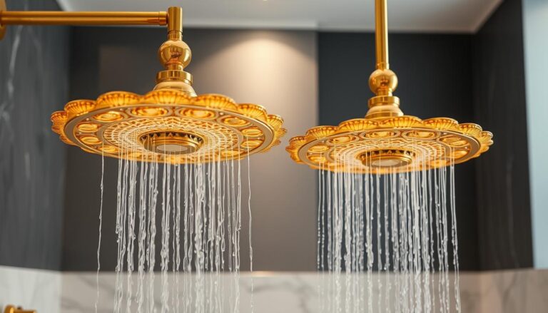 gold shower heads