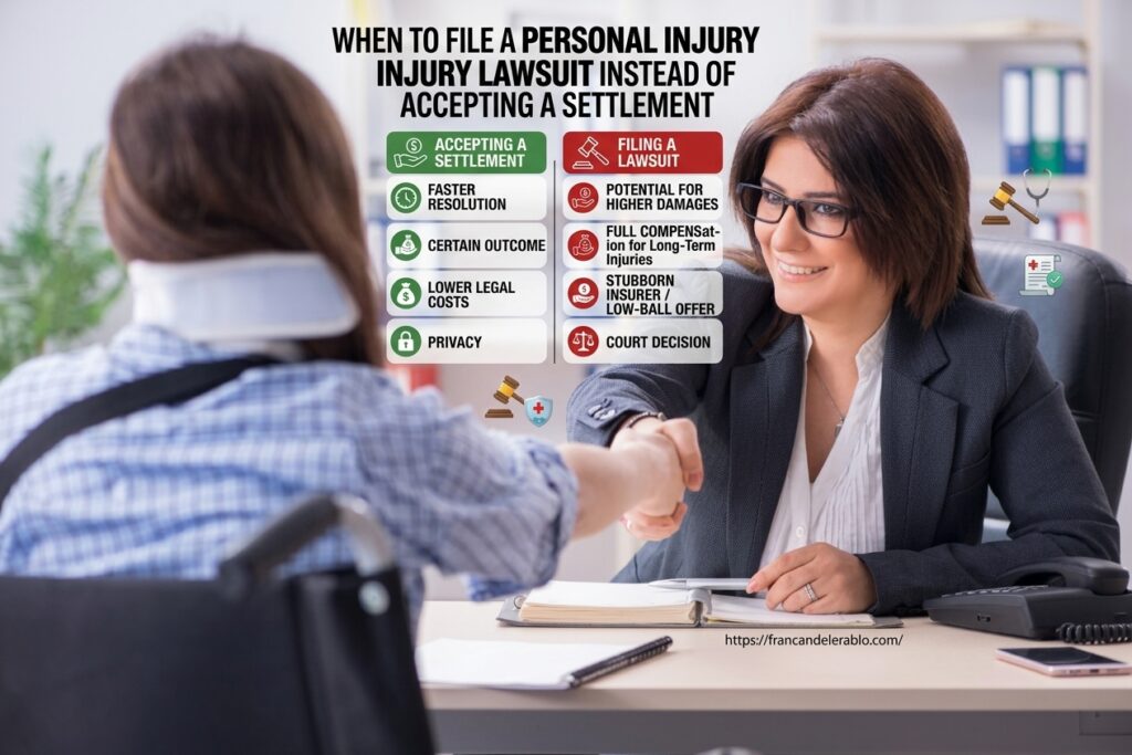 When to File a Personal Injury Lawsuit Instead of Accepting a Settlement Personal Injury