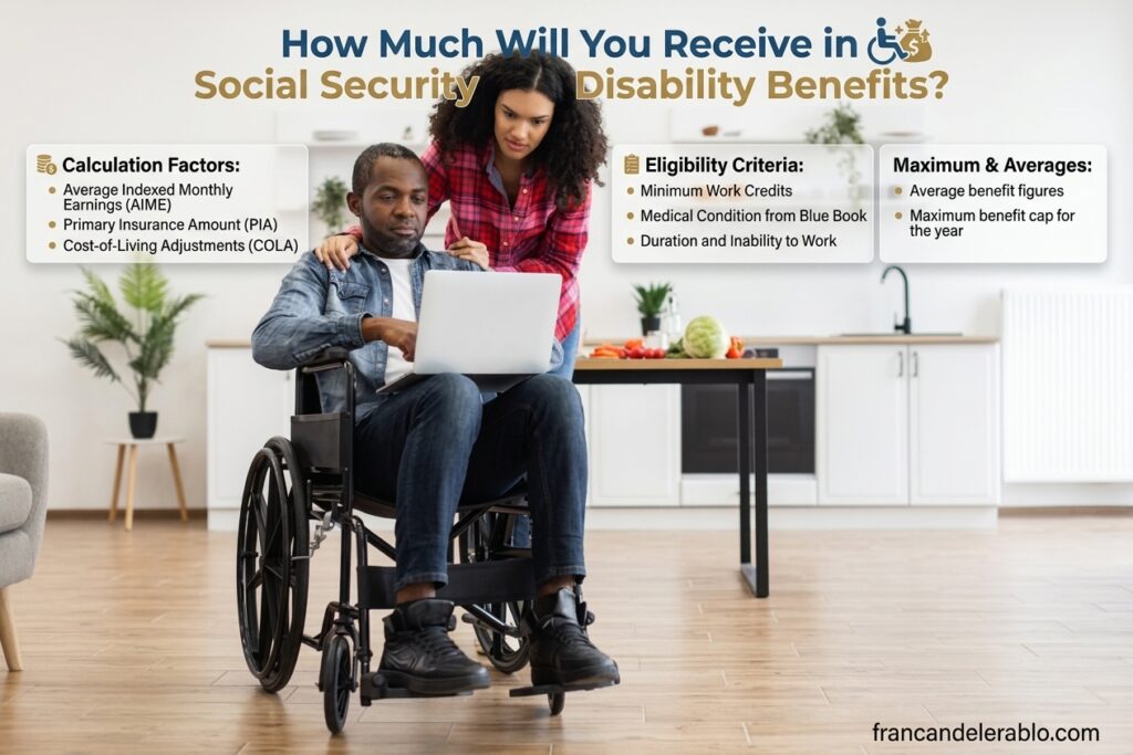 How Much Will You Receive in Social Security Disability Benefits? Social Security