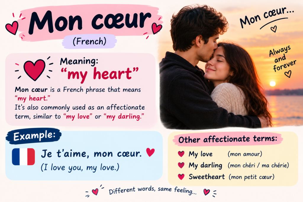 mon coeur meaning